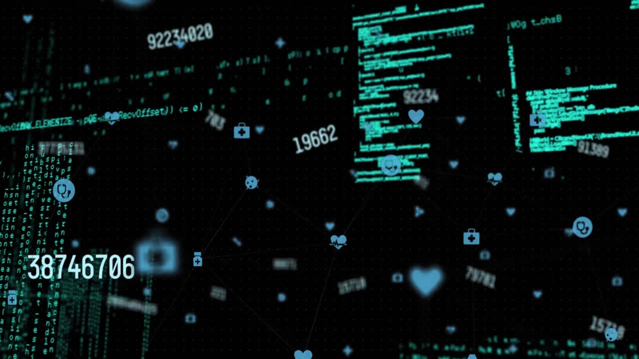 Animation of data processing over network of connections