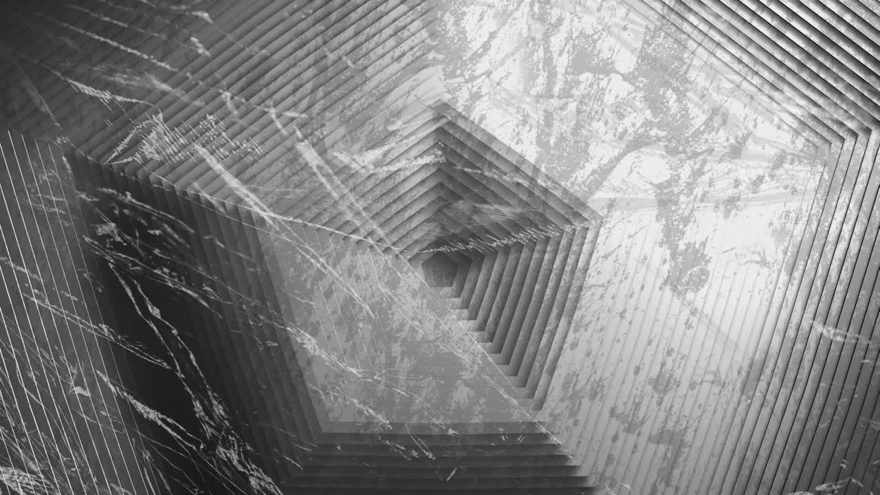 анимация серой шестиугольной поверхности