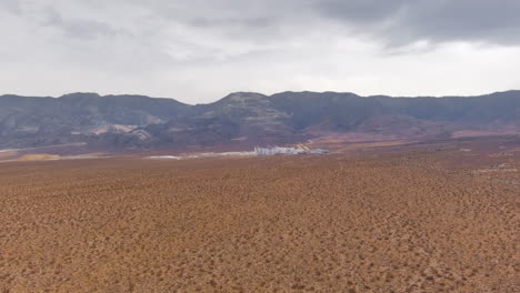 flying towards the omya cement factory in the californian desert