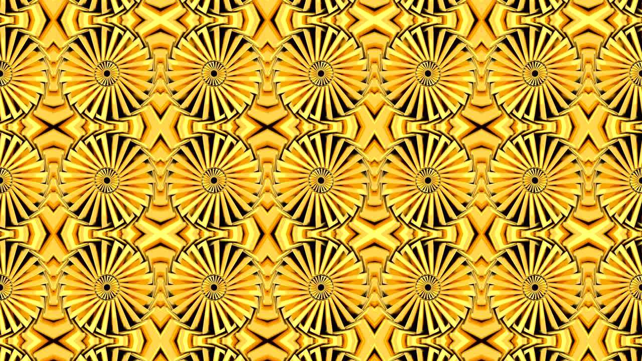 fondo abstracto con caleidoscopio dorado