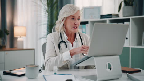 female doctor conducting an online medical consultation