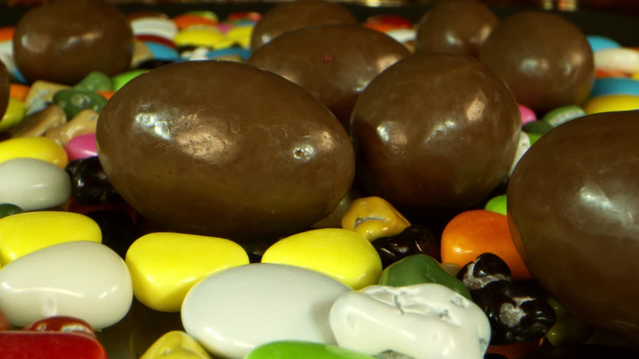 dulces y deliciosos caramelos de chocolate