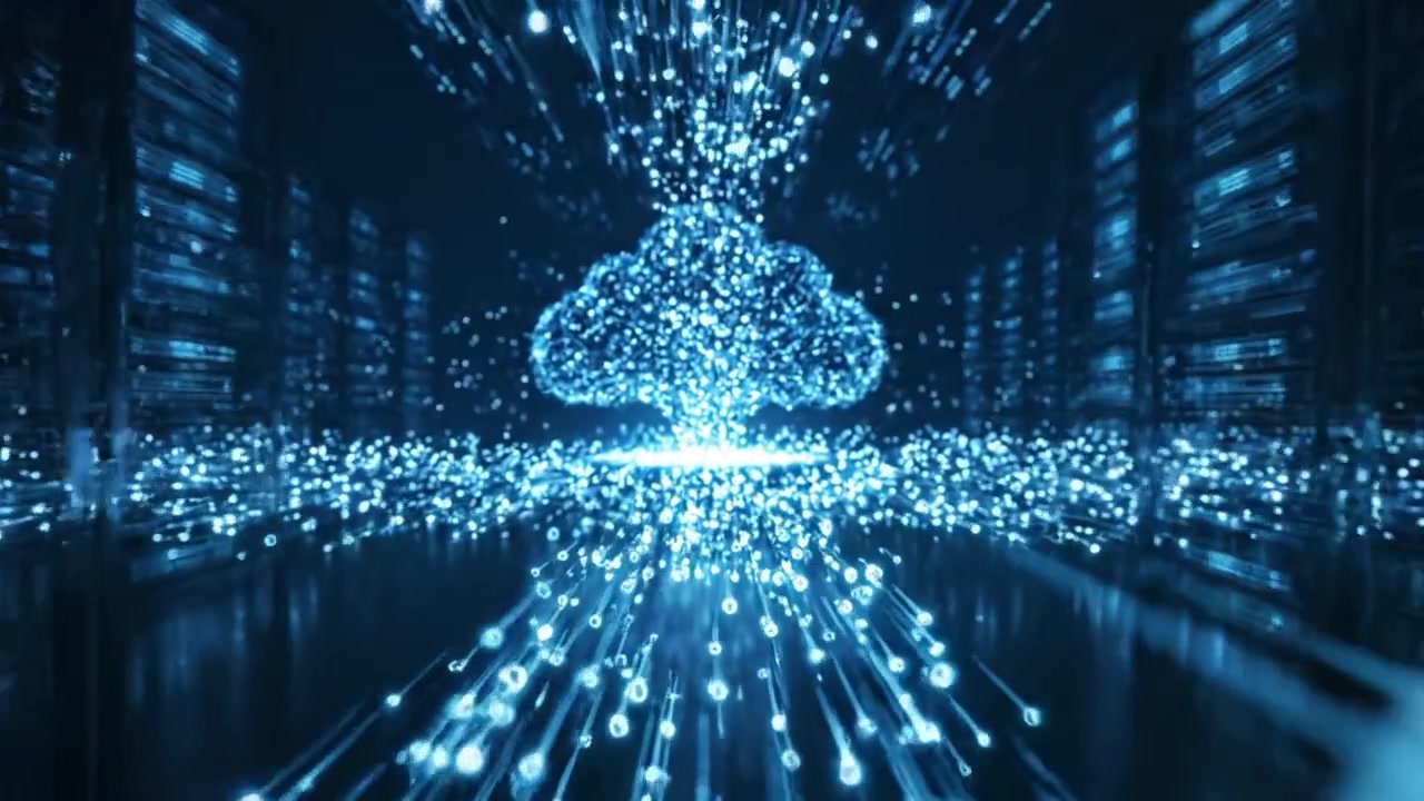 Visualizing the Digital Cloud: A Stunning Representation of Data Flow and Connectivity in the Age of Information Technology and Virtual Systems