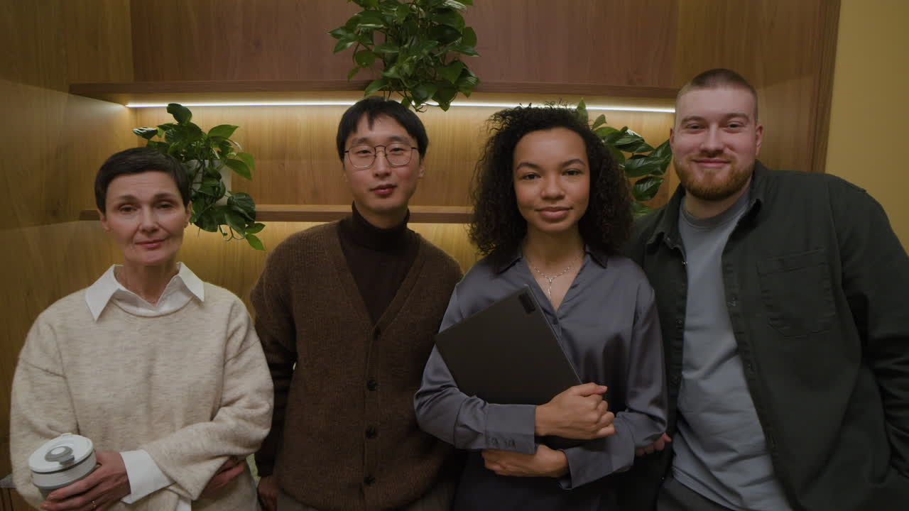 Group of diverse professionals in an office setting