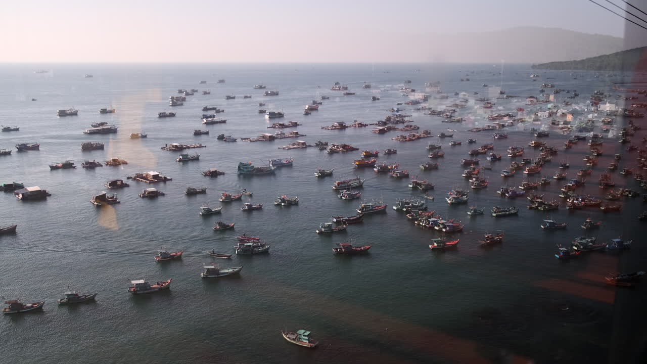 Fishing Fleet in the Ocean