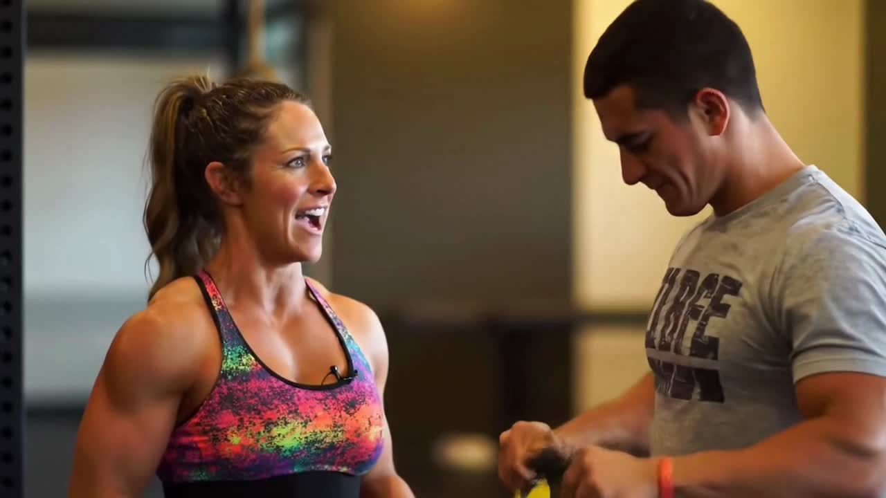 Fitness Training Session with Resistance Bands and Ropes
