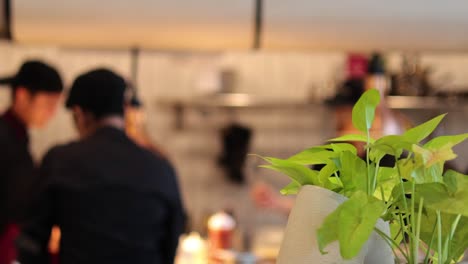 chefs working together in a busy kitchen