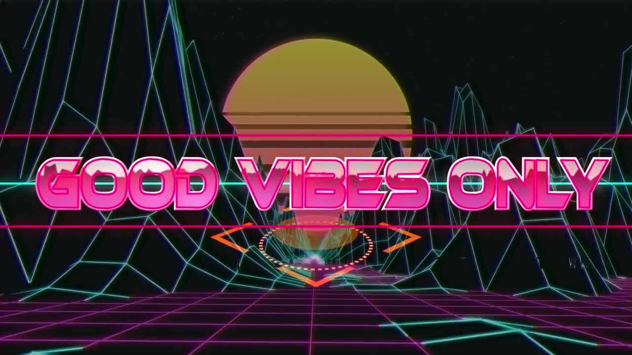 디지털 추상 공간에서만 좋은 진동의 애니메이션