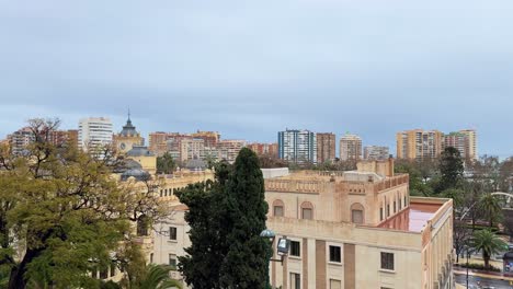 malaga spain rainy day viewpoint real estate costa del sol spanish city