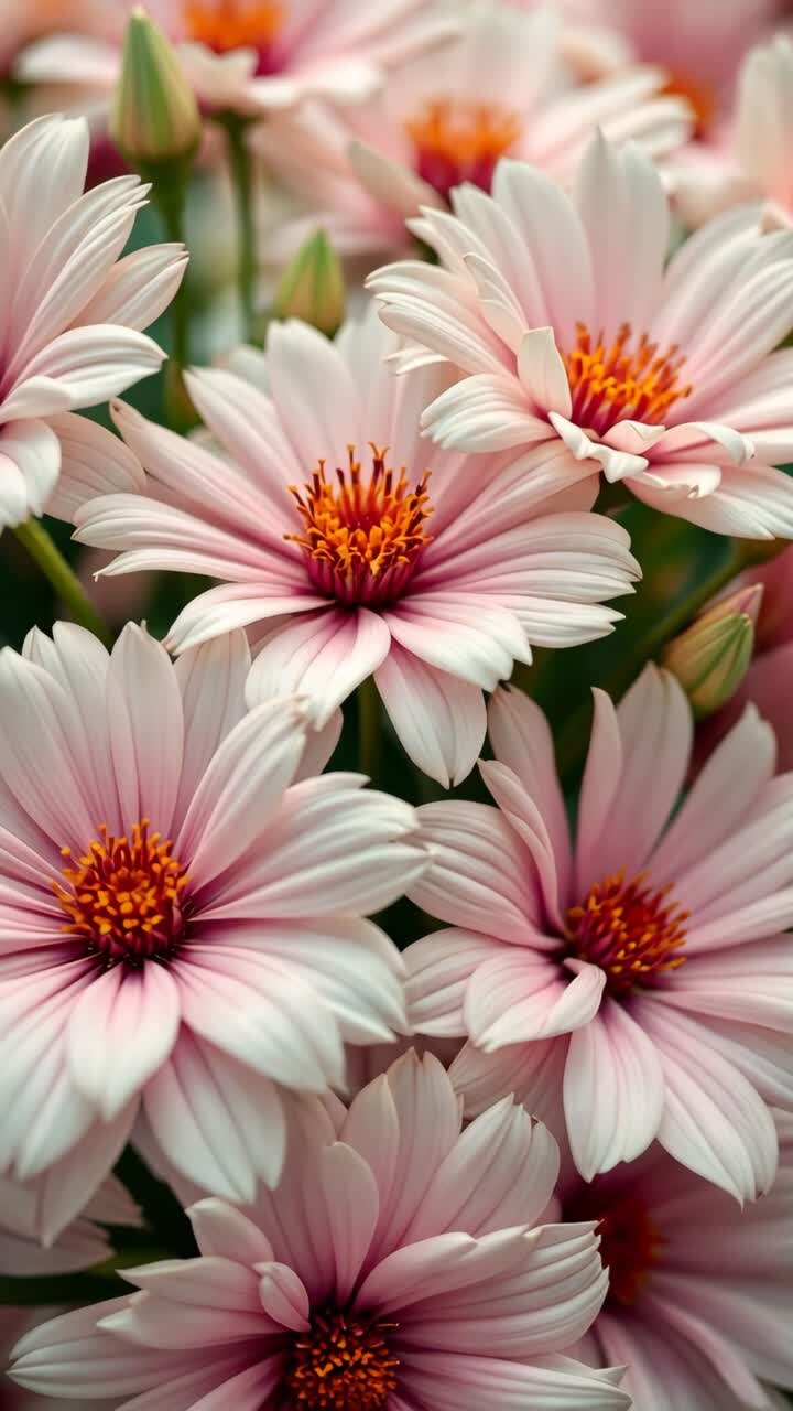 Nahaufnahme von pinkfarbenen Gänseblümchen
