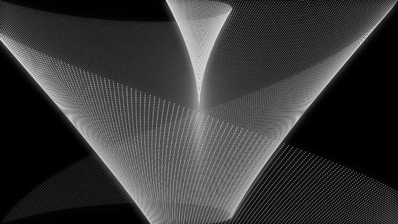 White color Dot Shape Pattern animation motion graphics