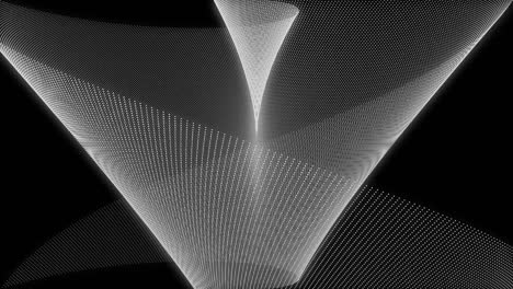 patrón de forma de punto de color blanco animación gráficos de movimiento