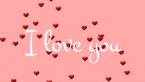 Ich-Liebe-Dich-Text-Mit-Herzen-Auf-Rosa-Hintergrund