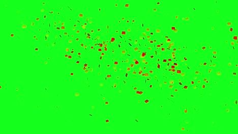 animación de fiesta de aniversario de confeti colorido 3d