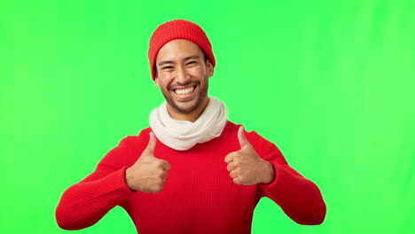 Green-screen,-face-and-happy-man-with-thumbs-up