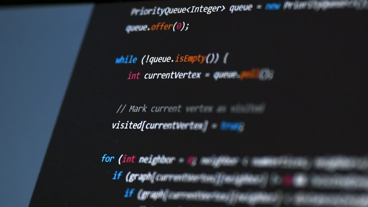 Close view of and AI chat generating code