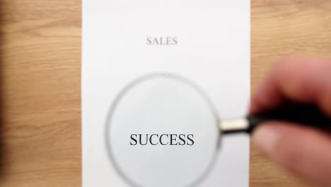 magnifying business goals: focusing on sales, profit, and success