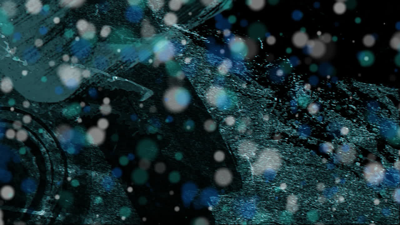 검은색 배경에서 녹색 텍스처와 복사 공간을 이동하고 변경하는 애니메이션