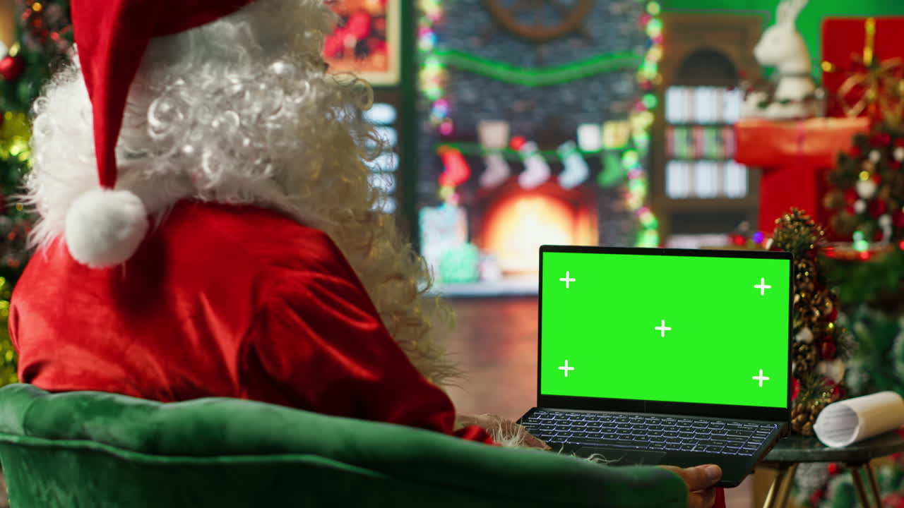 비디오 컨퍼런스에서 산타클로스