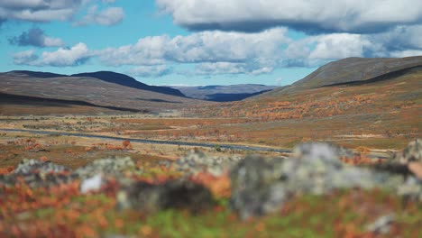 the vast expanse of autumn tundra on varanger