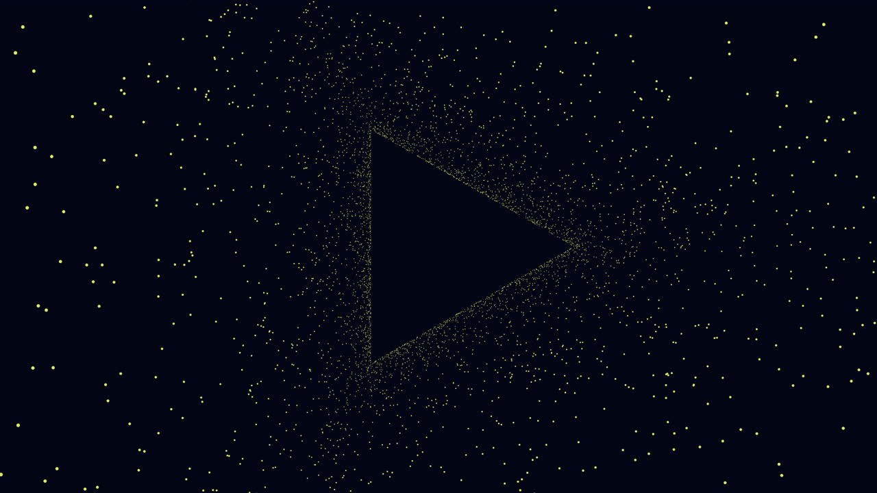 점의 삼각형 패턴을 가진 검은 삼각형