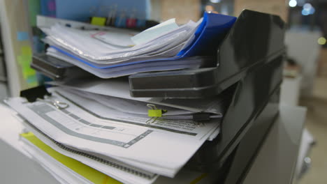 stack of papers and documents