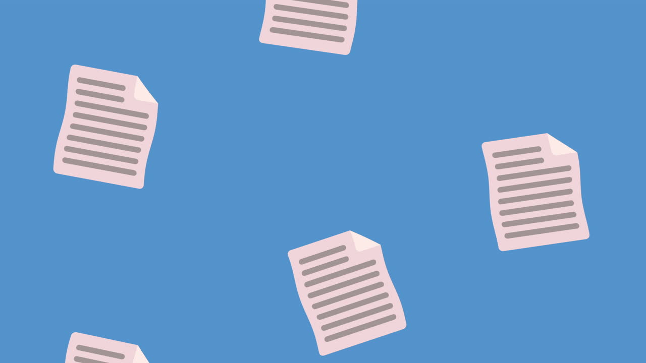 파란 바탕에 분홍색 종이