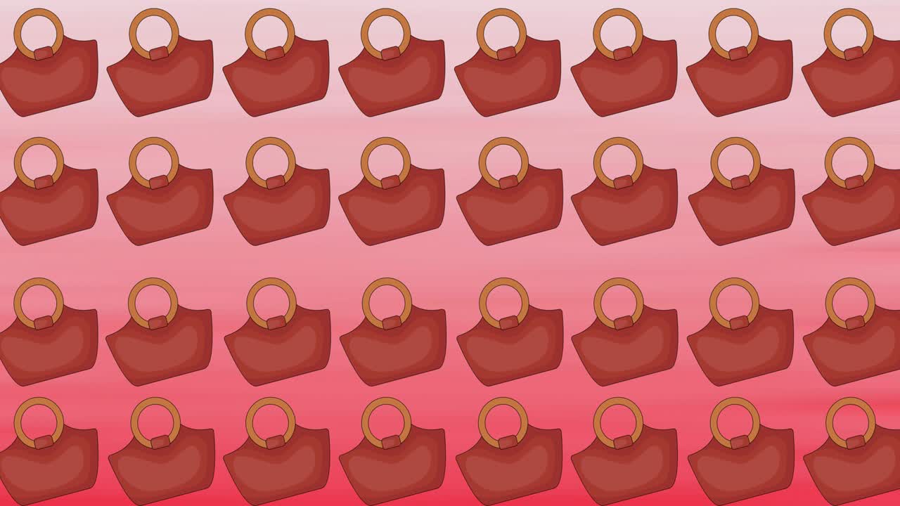 ⁇ 은 배경에 반복된  ⁇ 은 가방의 애니메이션