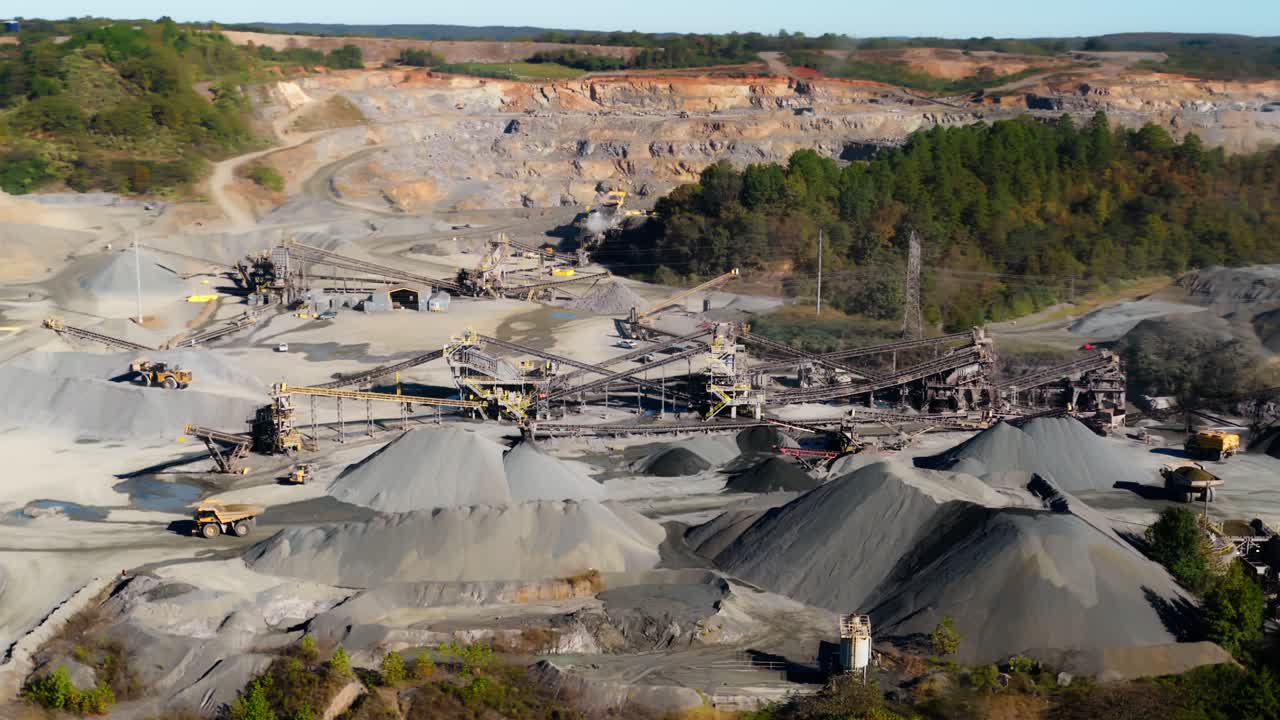 Drone Shot Of Jones Mill Quarry In Arkansas, USA