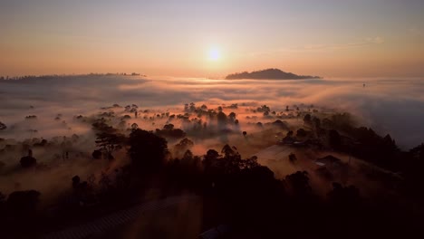 Mystisches-Bali:-Tauchen-Sie-Ein-In-Die-Rätselhafte-Schönheit-Nebliger-Morgen,-Während-Der-Nebelschleier-Eine-Surreale-Und-Heitere-Atmosphäre-Enthüllt-Und-Sie-Zu-Einer-Skurrilen-Reise-Einlädt