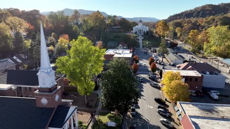 Kirche-Und-Gerichtsgebäude-In-Sylva,-North-Carolina,-North-Carolina