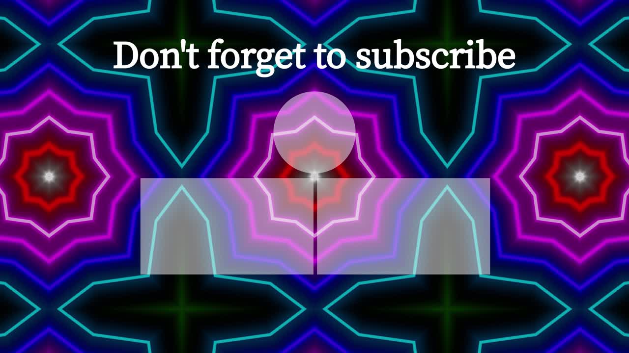 네온 표지판 패턴 엔드 카드 엔딩 스크린 모션 그래픽