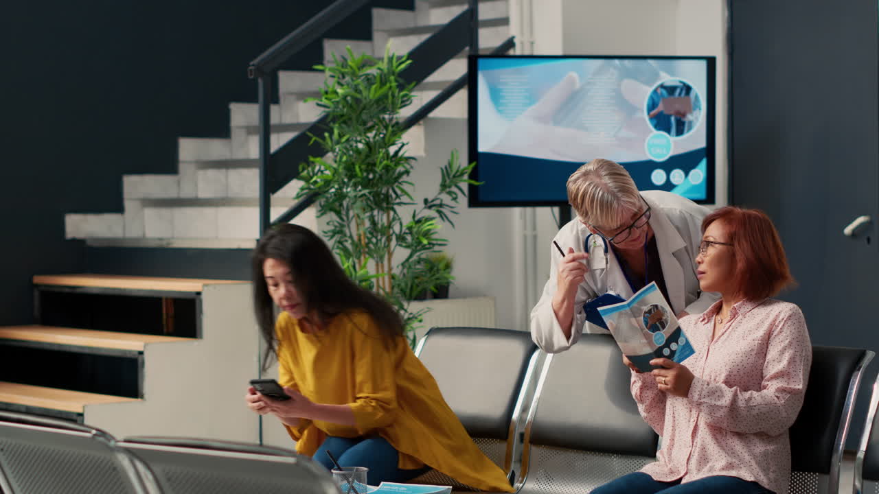 People Waiting in a Doctor's Office