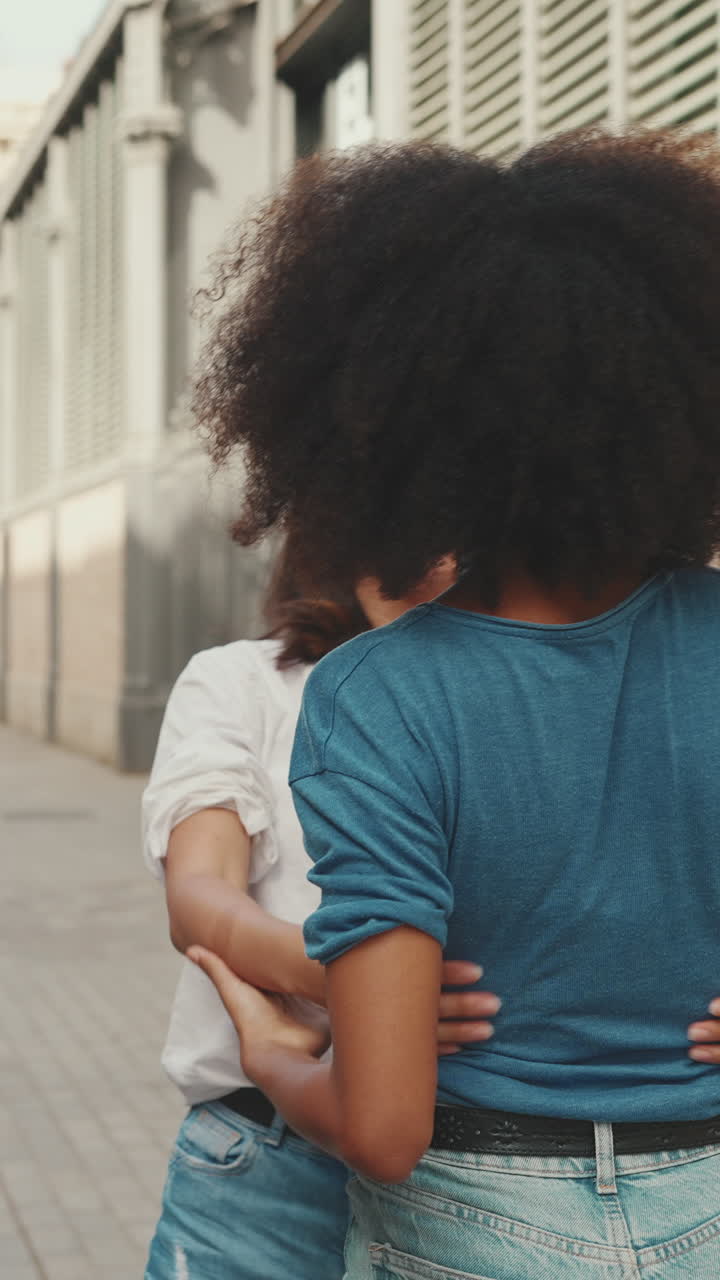 Friends enjoying time together in the city