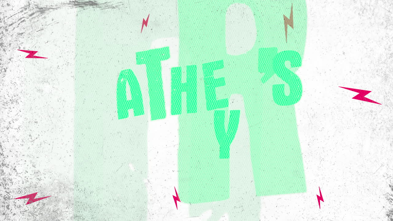 Fathers Day with red thunderbolts on grunge texture