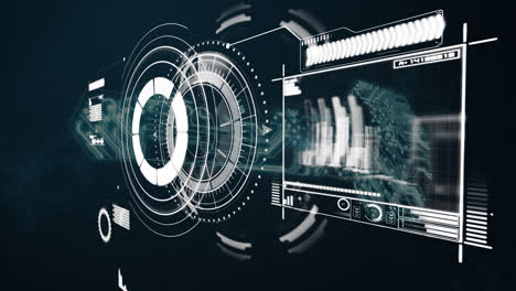 Animación-De-Pantalla-Con-Procesamiento-De-Datos-Con-Clave-De-Seguridad-En-Línea