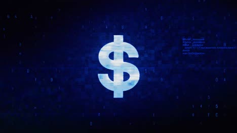 digital dollar sign