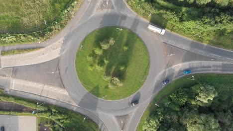 英國一個環形車道的空中圖片