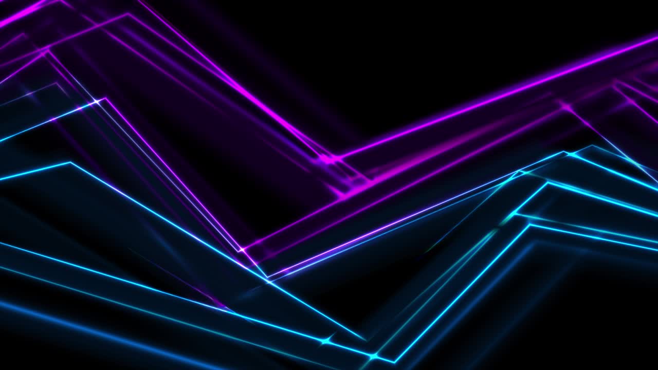 Blå ultrafiolett neon buede linjer abstrakt bevegelsesbakgrunn