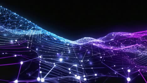 abstract futuristic network connection