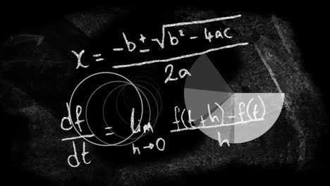 Animación-De-Fórmulas-Matemáticas-Sobre-Fondo-Negro