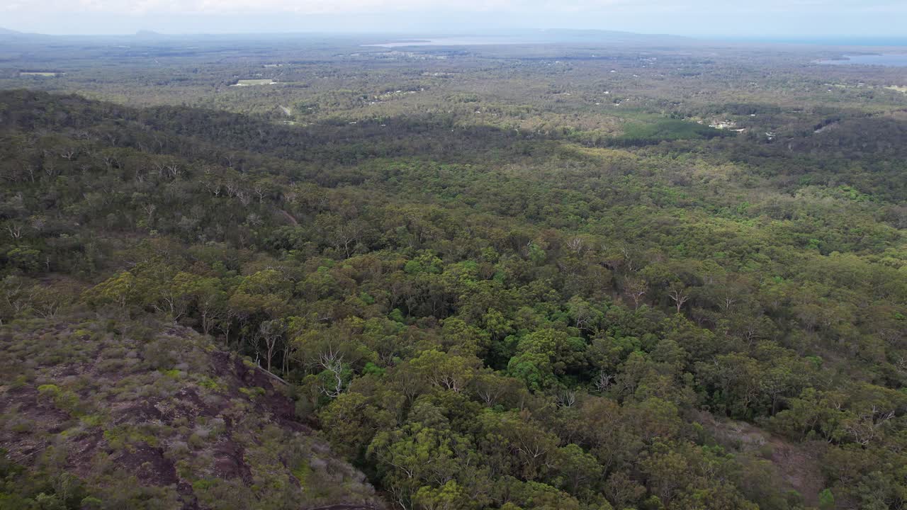 Aerial View Of Tewantin National Park In Queensland, Australia - Drone Shot