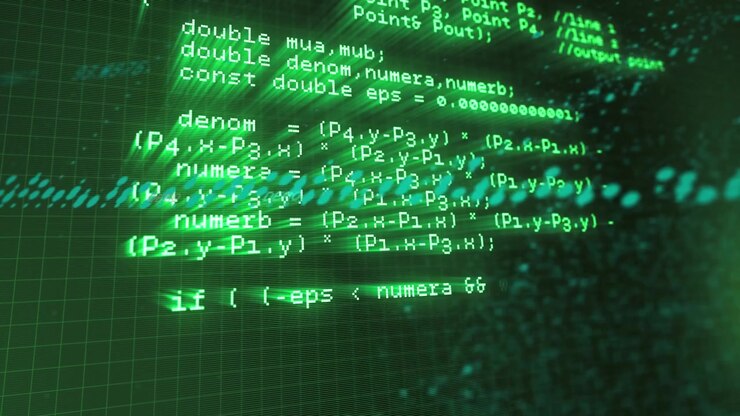 Animation von Datenverarbeitung und Finanzgrafiken auf grünem Hintergrund