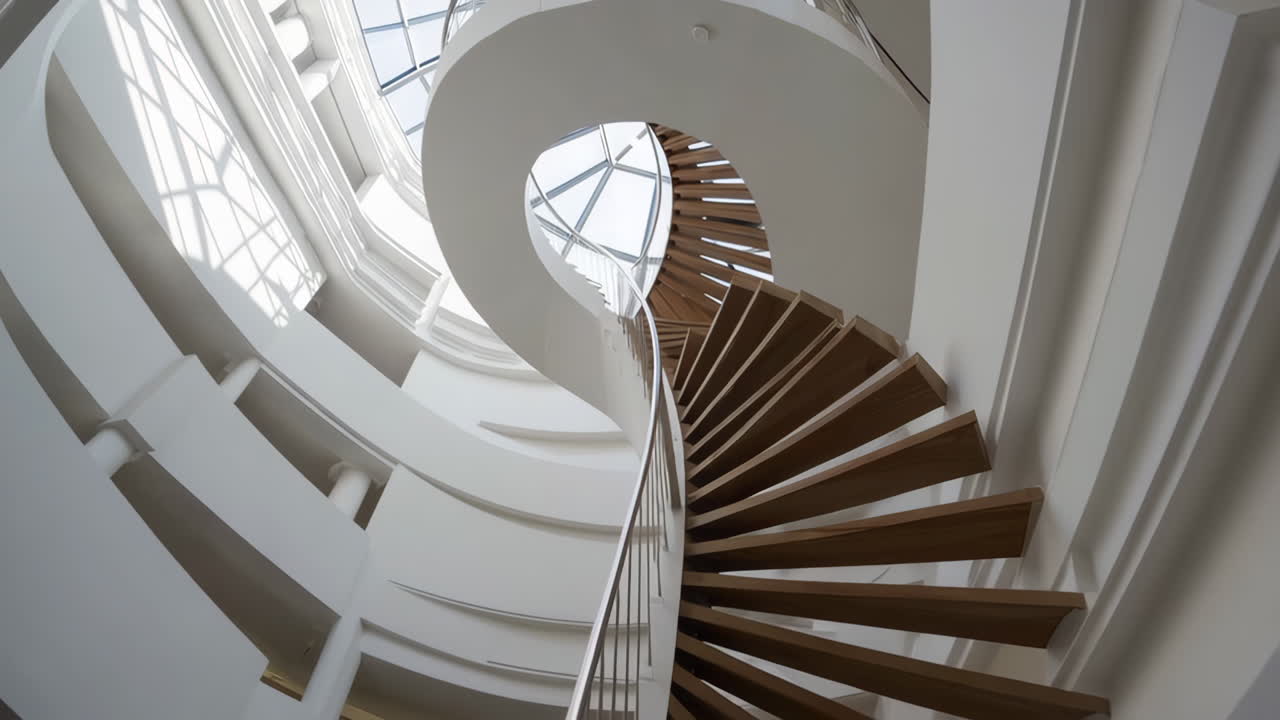Spiral Staircase in Modern Building