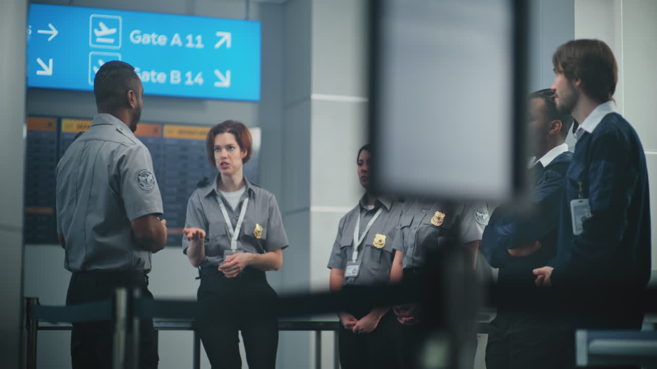 reunión de seguridad del aeropuerto