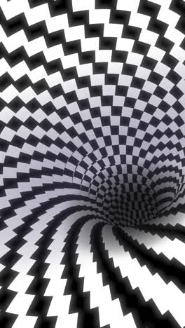 motion graphic of realistic optical illusion background