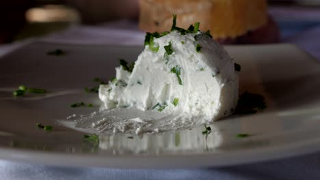 crema de queso con verduras