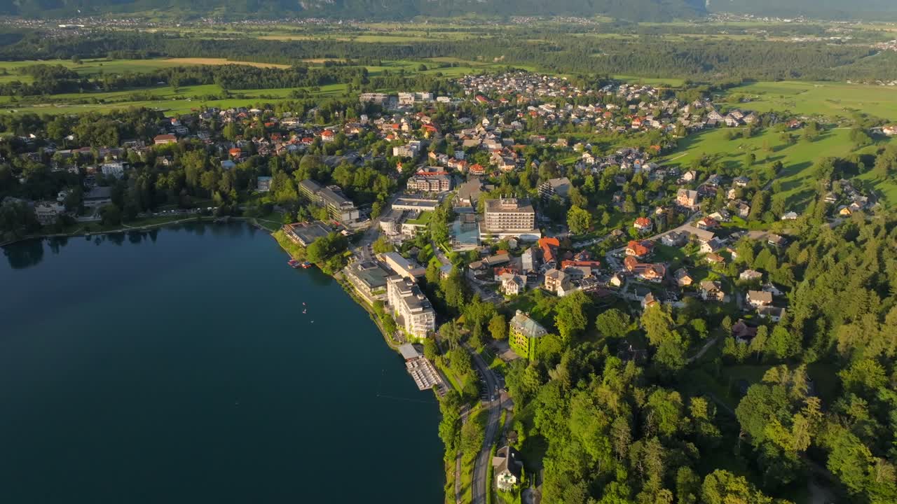 Video con drone da Bled, Slovenia