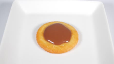 galletas redondas con chocolate