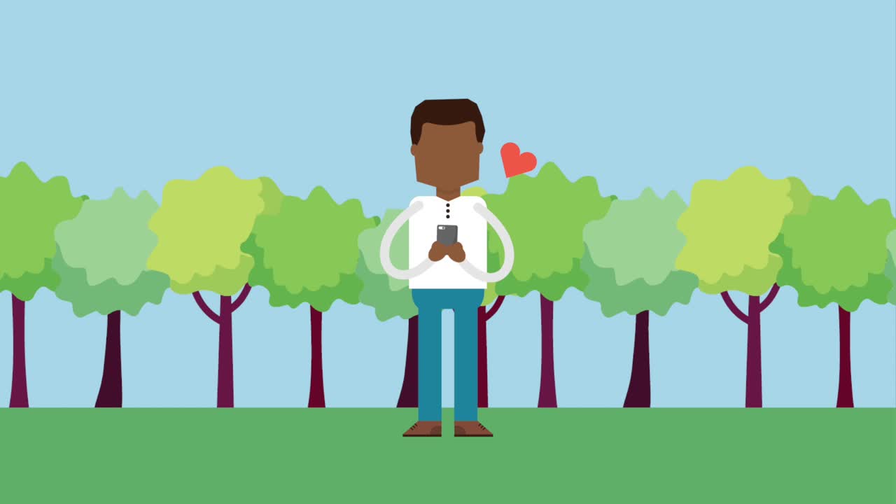 장치 사람 소셜 미디어